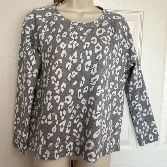 LIZ CLAIBORNE | PL | SWEATSHIRT | ANIMAL PRINT - Picture 1 of 8
